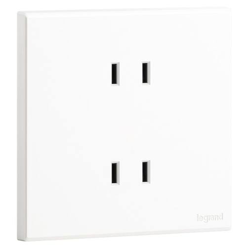 罗格朗未画采四孔插座面板 二位二孔插座2孔插座4孔墙壁电源暗装