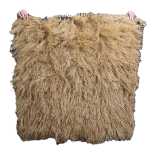 树脂仿真茅草屋顶稻草户外凉亭院景区毛草防水塑料毛草屋檐黄草坪