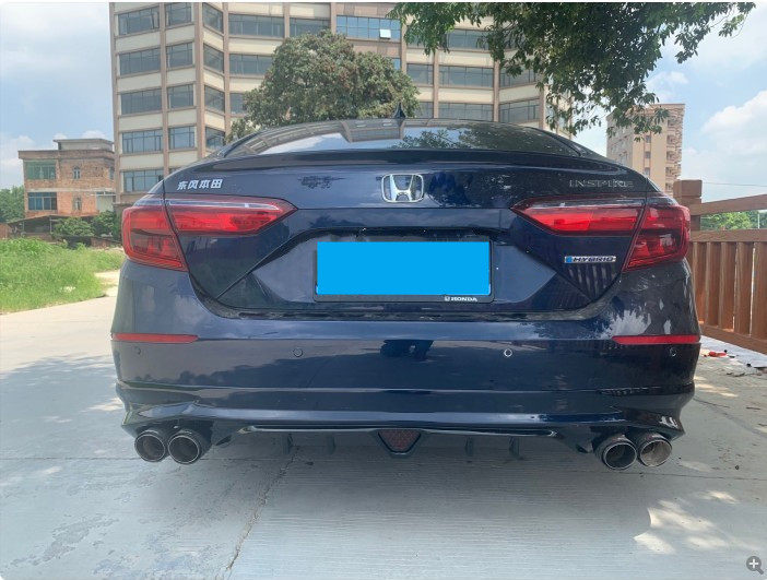 pp塑料19-21英诗派inspire改装小包围带灯后唇后扰流四出排气尾喉