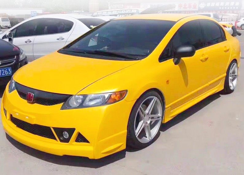 Abs塑料八代思域思铭改装无限RR款大包围前后保险杠侧裙05-11 fd2