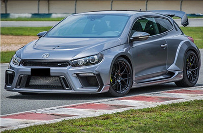 尚酷改装ASPEC款宽体大包围前杠侧裙后杠机盖宽体轮眉 尾翼