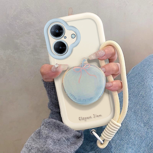 蓝圈英文支架适用苹果17手机壳iphone16pro保护套新款reno14/a5泡芙壳x200/s30防摔小米15硅胶红米note15/k80