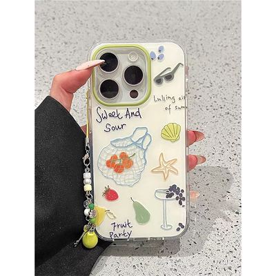 适用苹果16硅胶海星水果手机壳