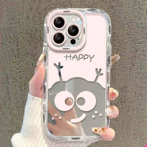 适用小米15硅胶煤球镜面手机壳