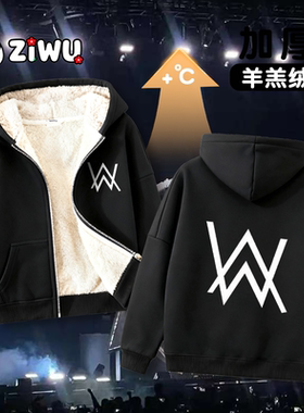 冬男艾伦沃克alanwalker嘉豪同款DJ潮faded外套棉衣保暖夹克上衣