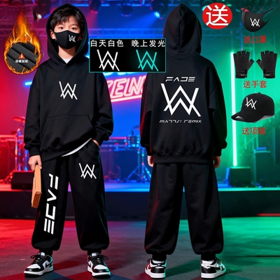 艾伦沃克卫衣AlanWalker衣服行者周边嘉豪同款黑色秋冬连帽外套