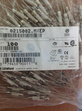 0215002.MXEP 2A 250V 5*20 陶瓷2A带引线全新原装进口美国力特现