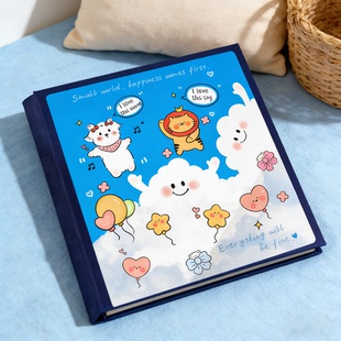 自粘式覆膜相册本纪念册影集情侣diy手工相簿拍立得照片收纳3寸45
