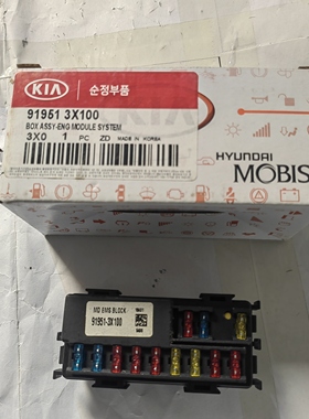 现代索八起亚悦动K3朗动K5名图发动机仓室外保险丝盒91951-3X100