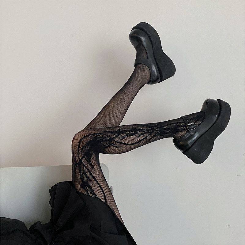 2026新品辣妹侧边藤蔓花卉镂空蕾丝连裤袜丝袜特殊纹理薄款性感袜,女士内衣/男士内衣/家居服,连裤袜/打底袜,淘宝优惠券,粉丝福利购,淘宝优惠卷