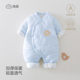 特价 婴儿连体衣夹棉衣服新生儿护肚满月宝宝哈衣爬服棉服 秋冬季
