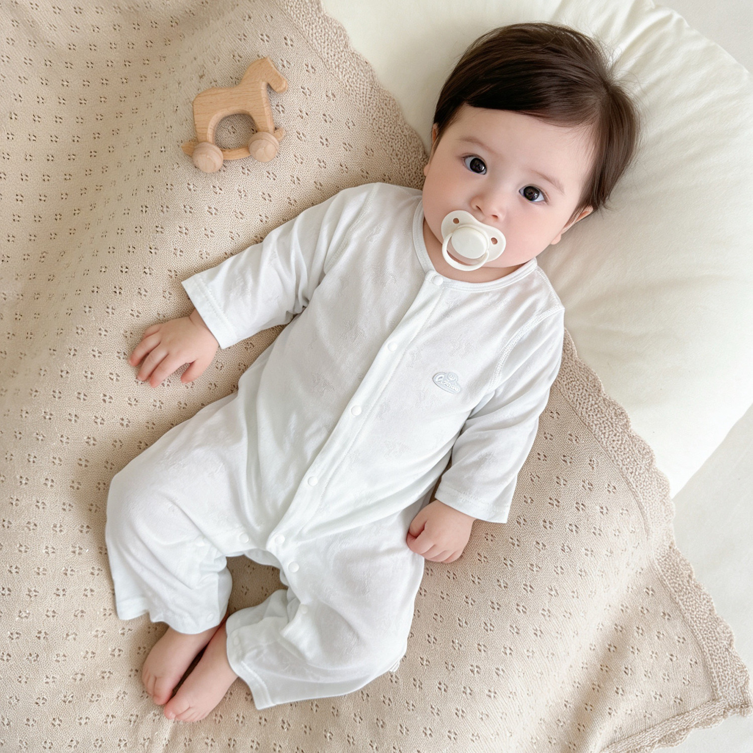 特价婴幼儿连体衣夏季薄款长袖空调服夏天衣服男宝宝睡衣哈衣爬服