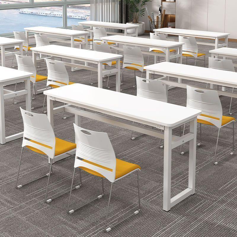 学校教育机构简约课桌双人位可拼接现代培训桌椅组合会议桌长条桌
