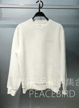 B2CRF4133M1  太平鸟男装2025年冬装新时尚休闲潮流宽松长袖卫衣