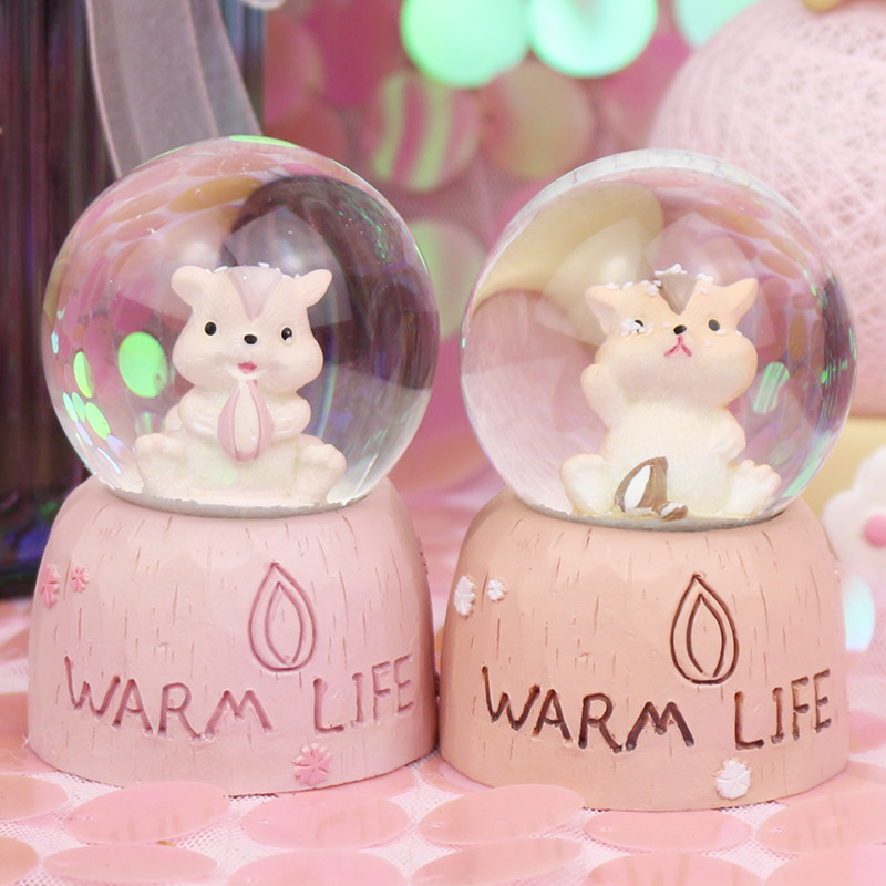 圣诞节仓鼠水晶球儿童礼品圣诞礼物送女朋友生日礼物可爱卧室摆件在类目 家居饰品, 摆件中 - 来自Buy2taobao.com提供专业的淘宝代购服务