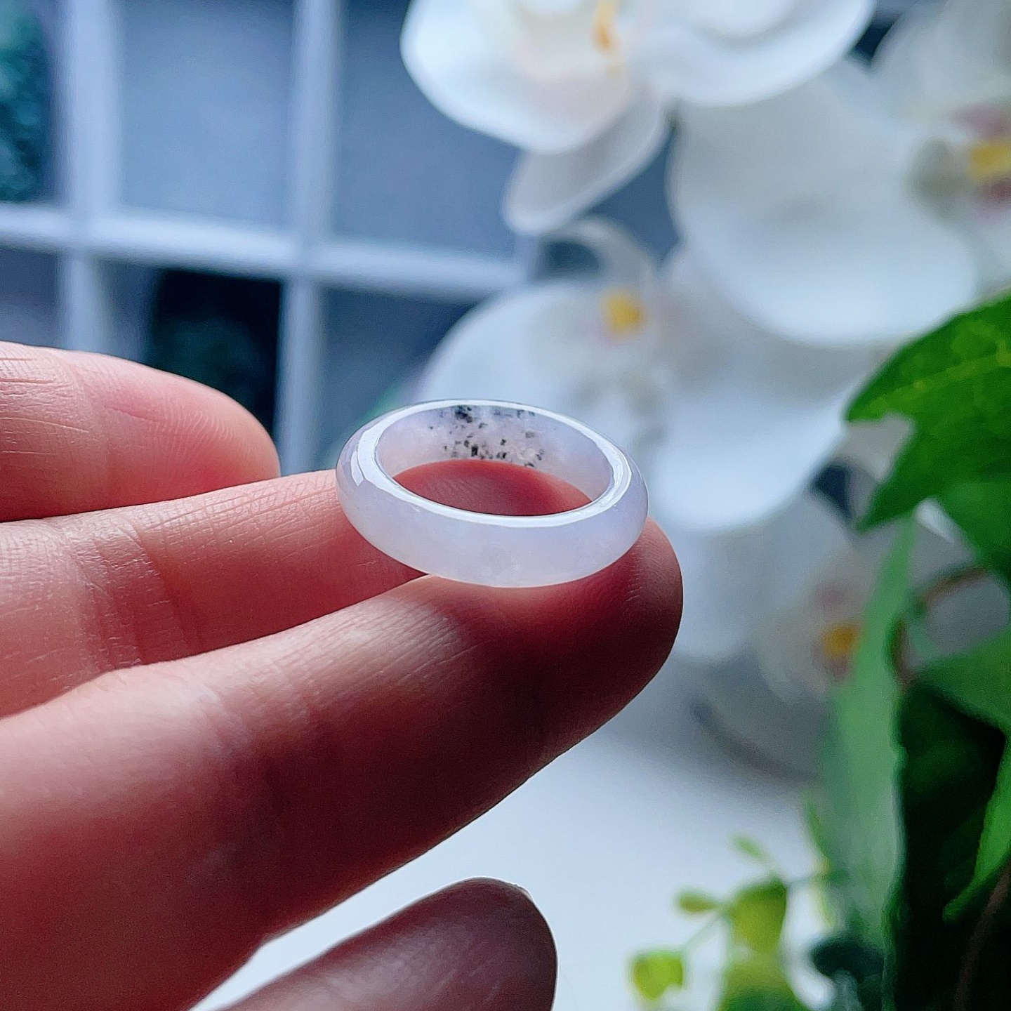 天然翡翠戒指白月光飘乌鸡意境