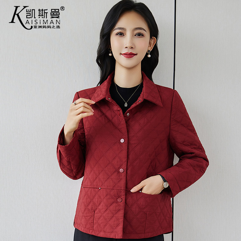 中老年女装春秋新款洋气妈妈外套