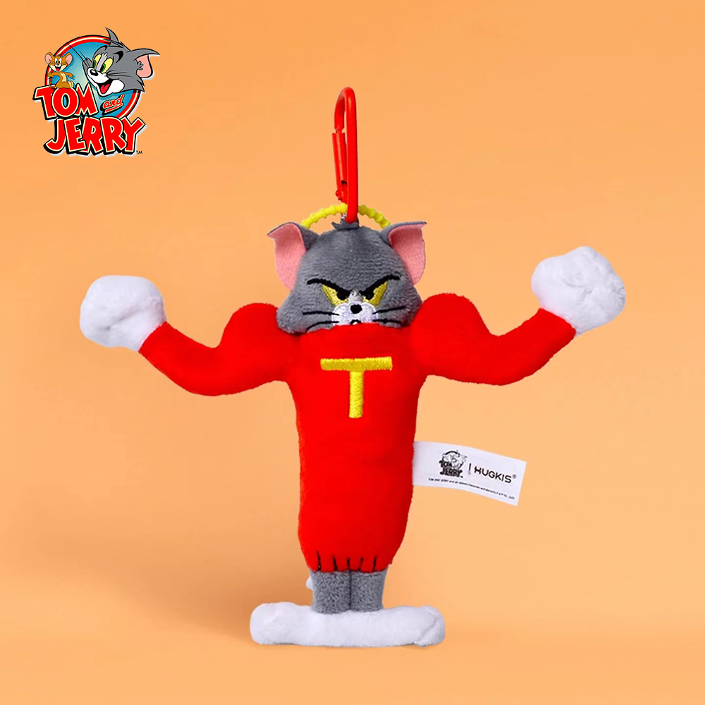正版汤姆猫健身大力士背包挂件