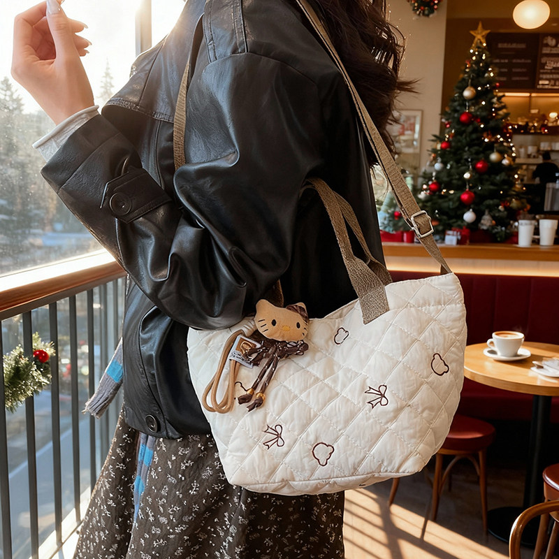 棉包女时尚大包包气质腋下包2024新款手提包大容量斜挎包休闲日韩