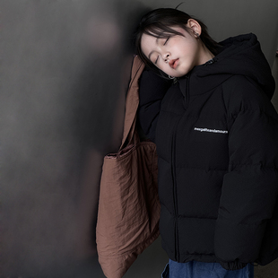 韩版新款童装儿童羽绒服短款面包服男童女童宝宝泡泡格洋气冬装潮