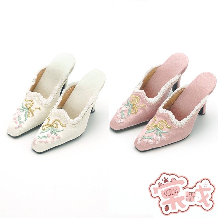 【棠戏BJD现货】3分 鞋子 FT新新【风瞳】刺绣高跟鞋