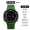 1445 Military Green Shell Black Face Fashion LED Luminous Silicone Strap