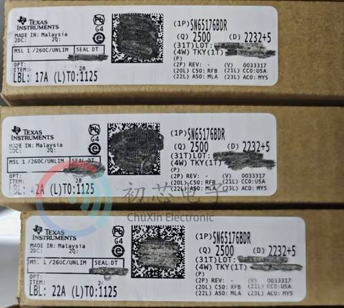 【初芯电子】全新原装SN65176BDR 封装SOP8丝印65176B 接口收发器