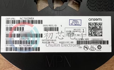 【初芯电子】NC7S02M5X 封装SOT23-5 丝印7S02* 逻辑门和反相器