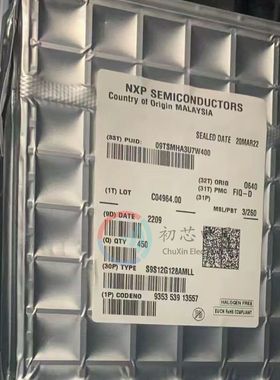 【初芯电子】全新原装S9S12G128AMLL封装LQFP100 16位微控制器MCU