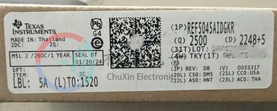 【初芯电子】 REF5045AIDGKR 封装VSSOP-8 丝印R50E 电压基准芯片