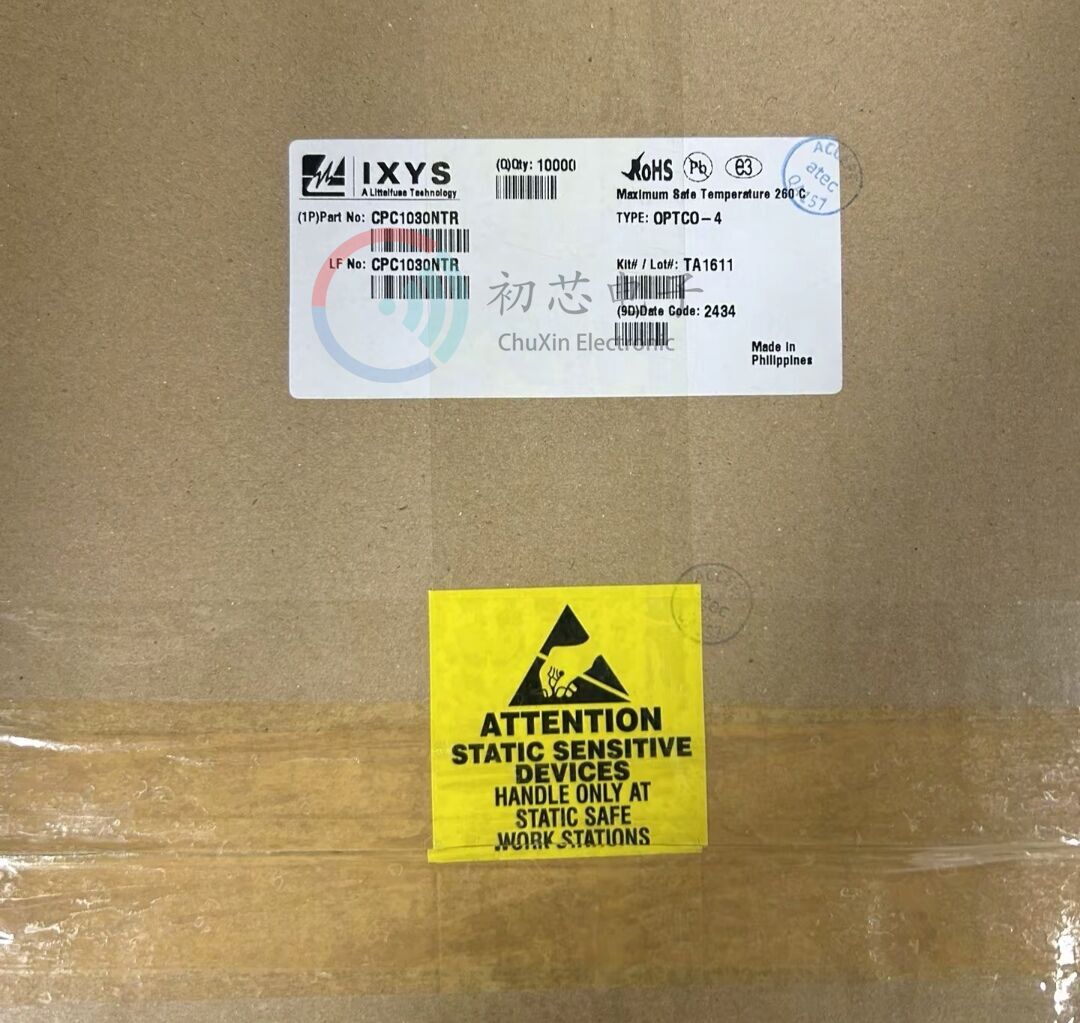 【初芯电子】 CPC1030NTR 封装SOP4 丝印CPC1030N 光耦固态继电器