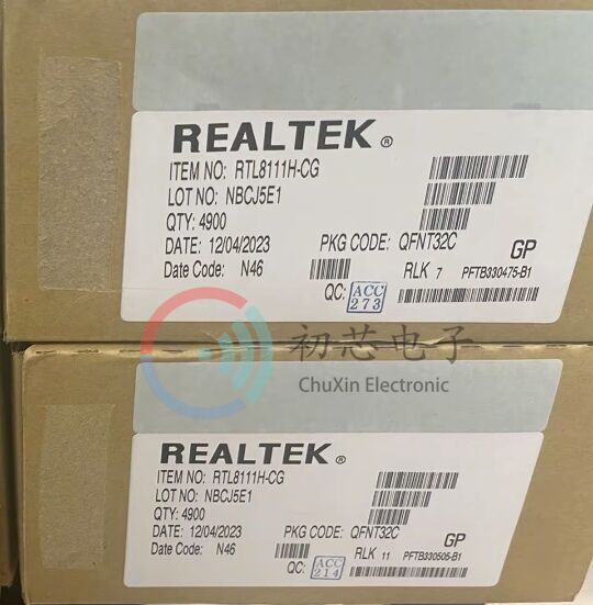 【初芯电子】全新原装 RTL8111H-CG 封装QFN32 以太网收发器芯片