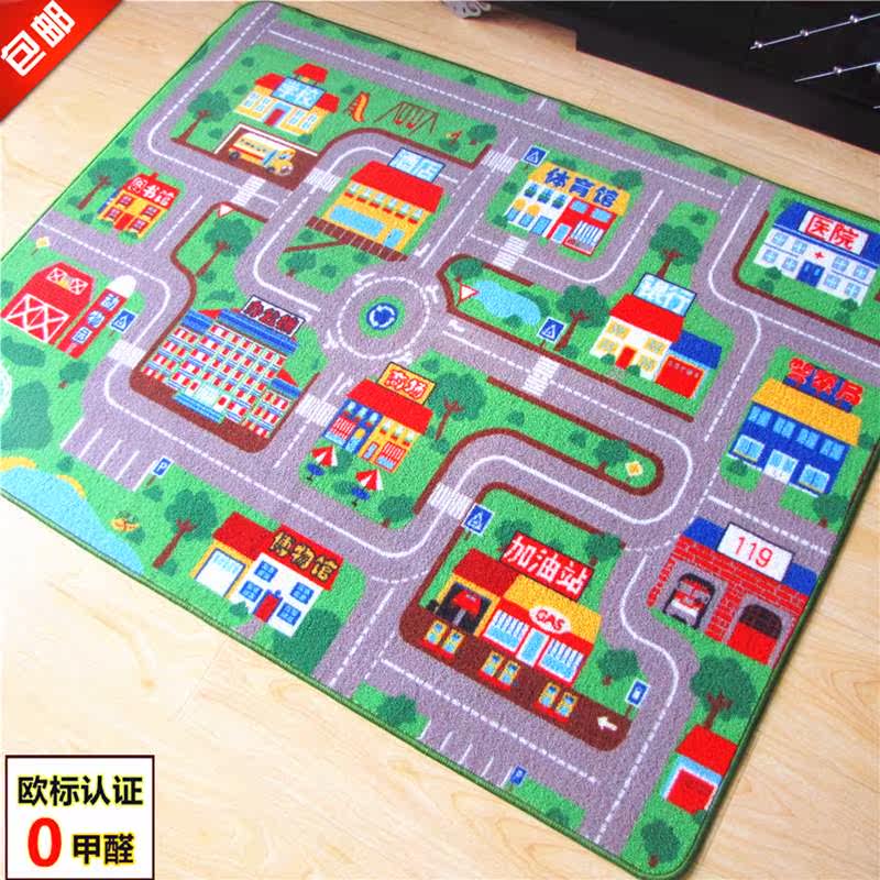 Children's Room Lane track traffic Road automobile toy Hopscotch Hopscotch bedroom carpet Mat Matin the Home Fabric , Carpet  category - from Buy2taobao.com to provide professional Taobao agent buy service