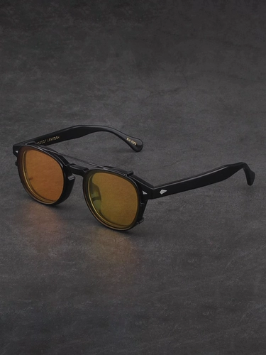 MOSCOT LEMTOSH Очки рамки мужчина yu wenle, та же самая ретро -тарелка черная рама с зажимом с близостью миопий