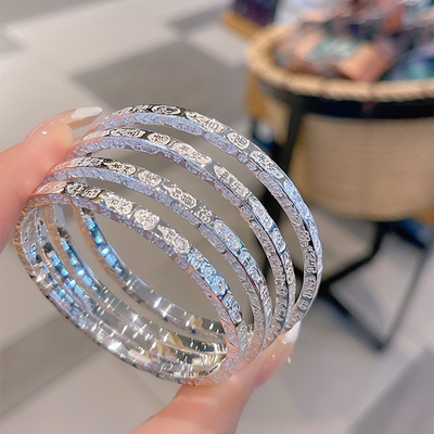 吉言闭口纯银手镯女轻奢高级感