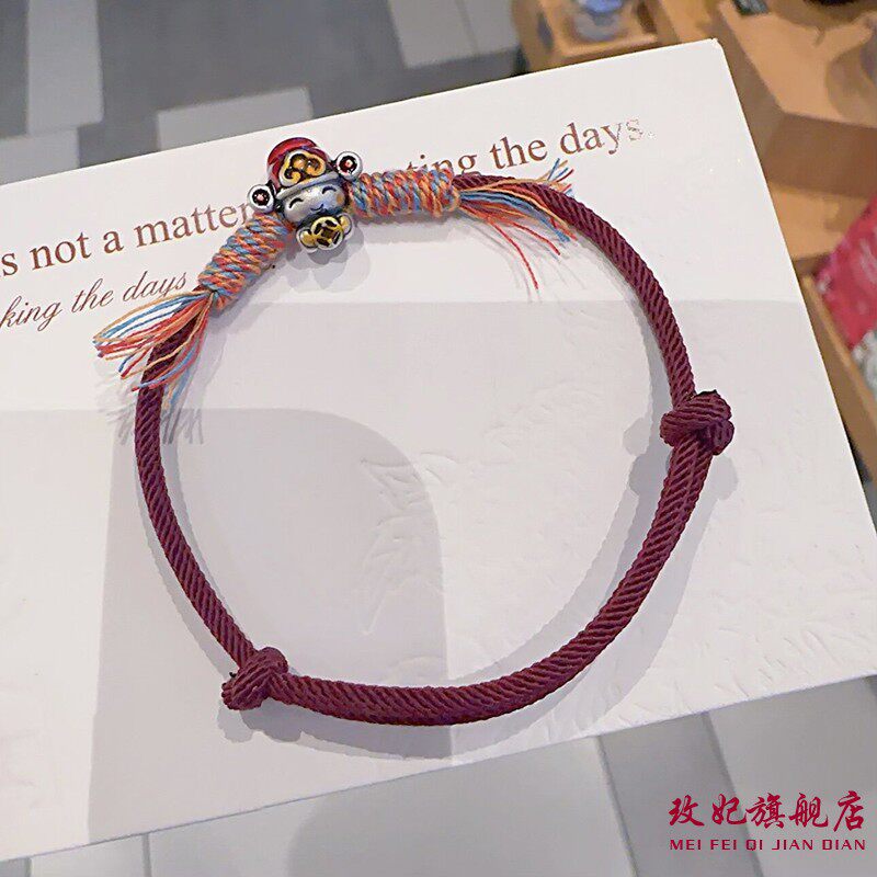 财神爷手工编织红绳女时尚百搭