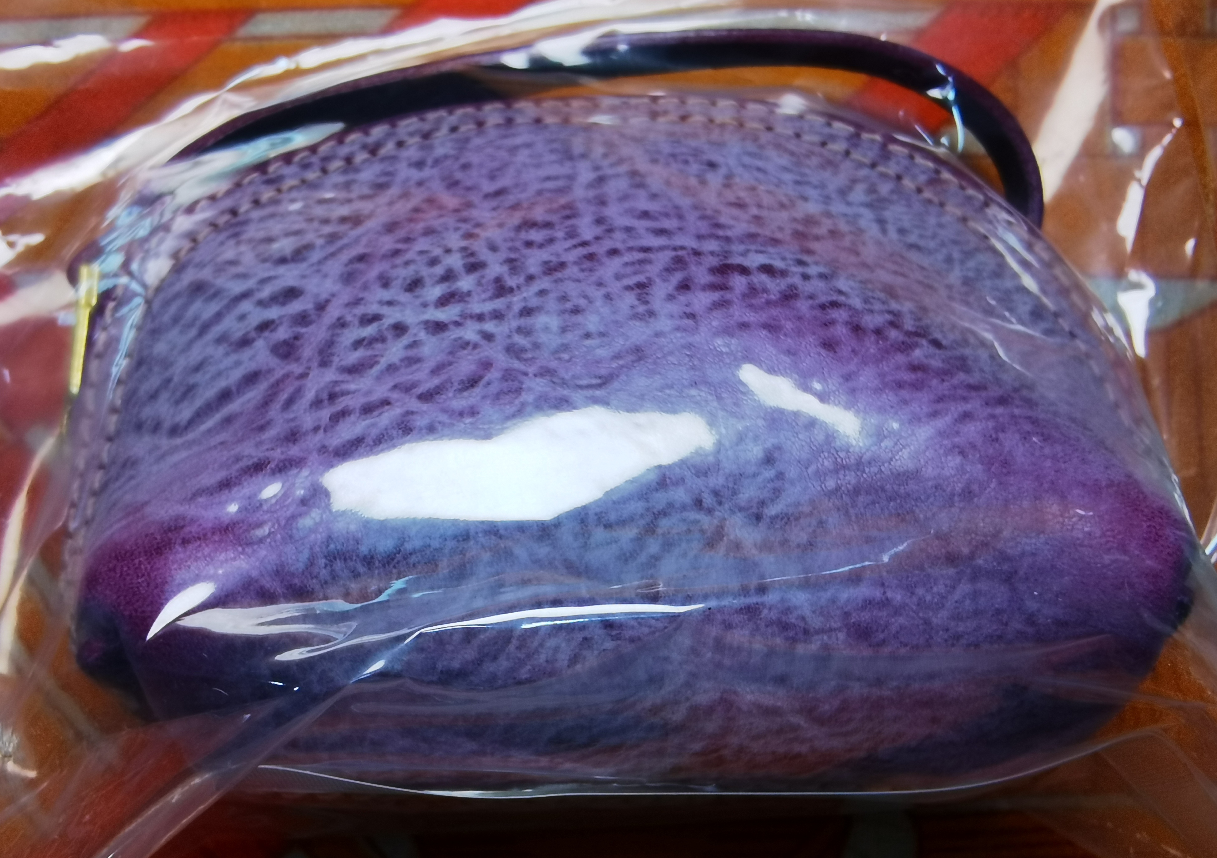 制道手工皮包全植鞣头层真牛硬皮零钱钥匙元宝小贝壳包10.5*9*6