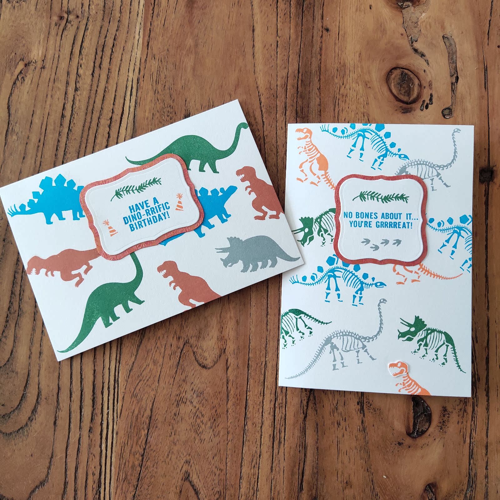 宁夏湾原创设计手工贺卡高级手作手绘风小男孩生日卡恐龙骨骼两款