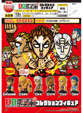 虾壳社 现货日本EPOCH扭蛋 DD北斗神拳 小手办 Q版 收藏 热血格斗