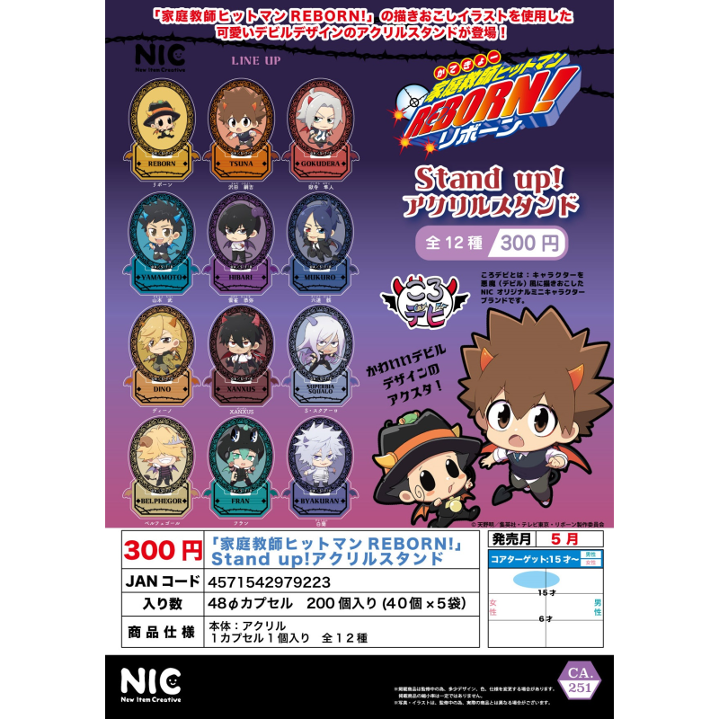 虾壳社 现货日本NIC扭蛋 家庭教师Q版万圣立牌 泽田纲吉 三次再贩