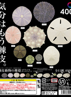 日本ikimon挂坠海胆棘皮动物扭蛋