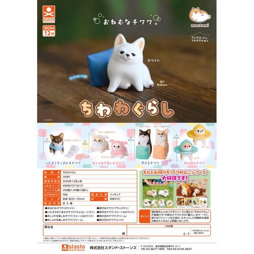 虾壳社 现货日本STASTO扭蛋 吉娃娃的日常 摆件 狗狗 小手办 可爱