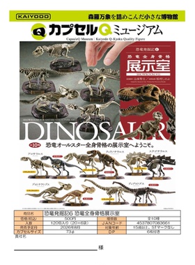 虾壳社 定金日本KAIYODO扭蛋 恐龙化石展示厅 立体摆件第六弹化石