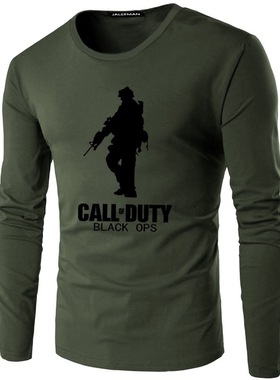 2019秋季男士长袖T恤棉宽松休闲圆领长袖t恤衫秋衣潮流厂家直销