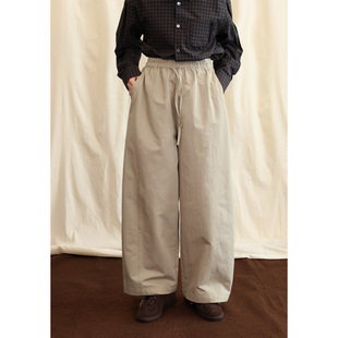 8.7日系侧缝抽绳直筒工装裤百搭神裤