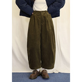 11.10日系灯芯绒气球裤 休闲裤 内里抓绒