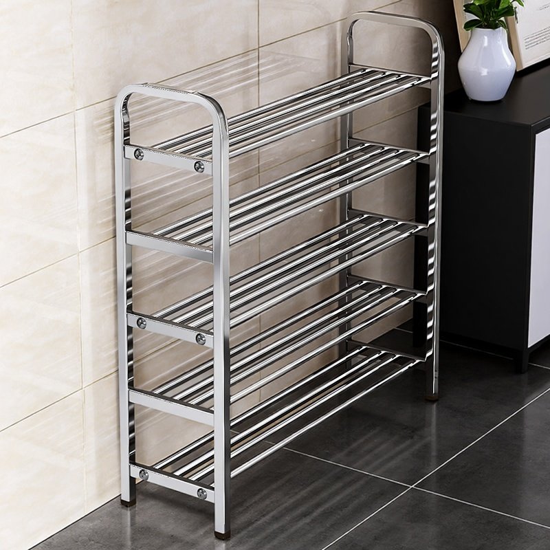 不锈钢鞋架子简易入户门口家用鞋柜小窄宿舍出租房多层鞋子收纳架,收纳整理,鞋子收纳架,淘宝优惠券,粉丝福利购,淘宝优惠卷