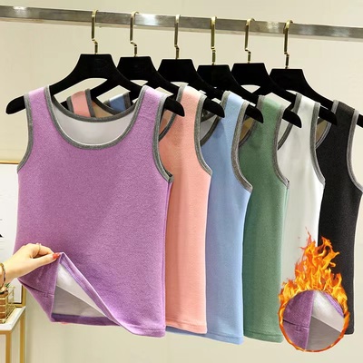 双面德绒背心大码保暖上衣