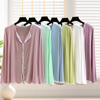 莫代尔秋季宽松睡衣上装