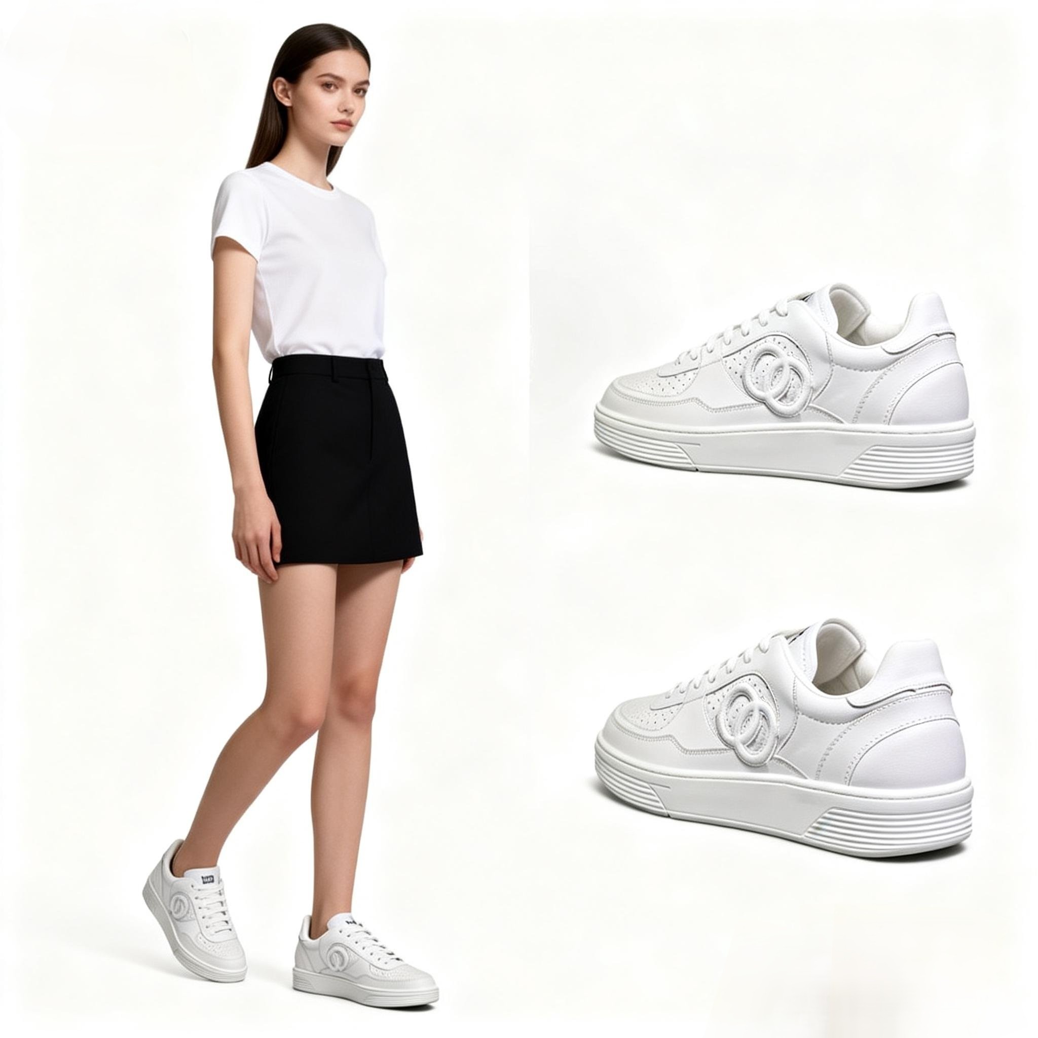 小香风2025年春秋新爆款系带平底运动舒适休闲大方鞋女生百搭板鞋,女鞋,休闲板鞋,淘宝优惠券,粉丝福利购,淘宝优惠卷